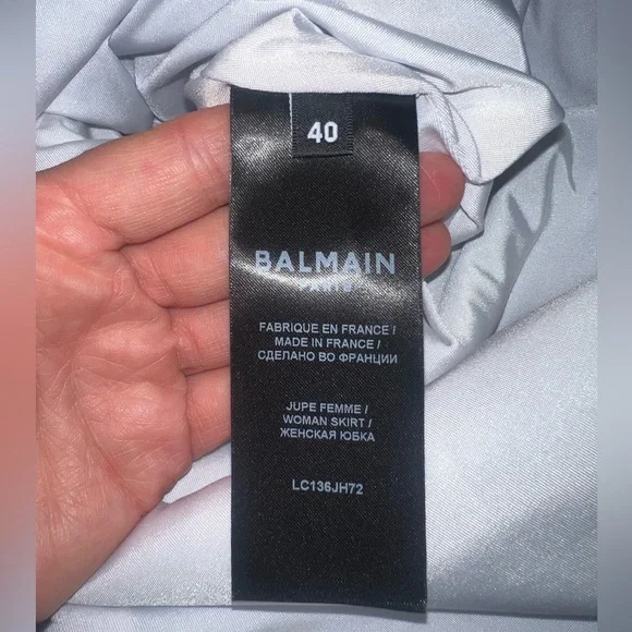 BALMAIN Western Detail Velvet Skirt - Picture 5 of 5